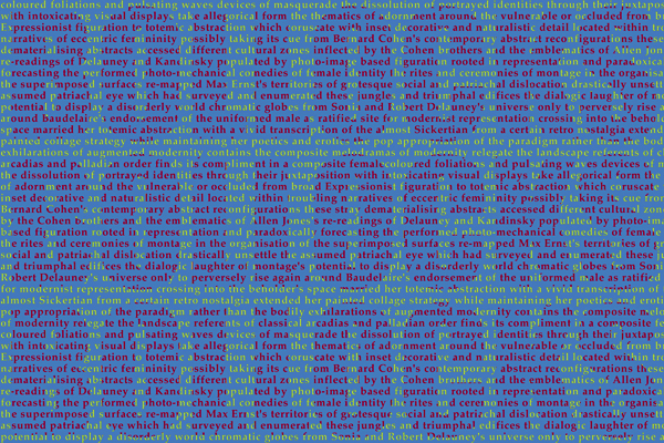 Bollocks, a digital image comment on art critics by pop artist Trevor Heath