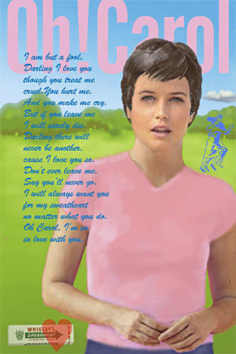 Oh! Carol, a visual translation of the song by Neil Sedaka, created by pop artist Trevor Heath