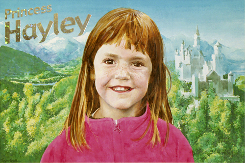 Princess Hayley, a portrait of Hayley Hamilton-Irvine by pop artist Trevor Heath