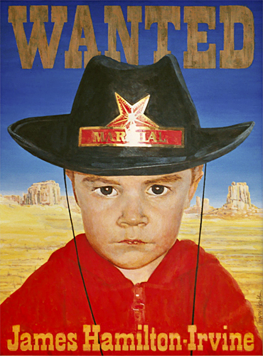 Wanted, a portrait of James Hamilton-Irvine painted by pop artist Trevor Heath