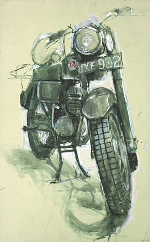 My Francis Barnett motorbike, painted by pop artist Trevor Heath