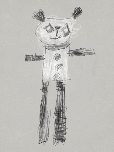 Panda drawn by Trevor Heath, aged five