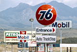 76 gas station, Arizona photographed by artist Trevor Heath