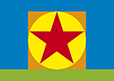 My flag, an image created by pop artist Trevor Heath