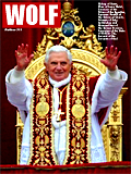 Wolf, an image of the Pope created by pop artist Trevor Heath