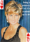 A portrait of Princess Diana by artist Trevor Heath