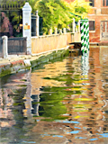 Oil painting of Reflections of Venice, by artist Trevor Heath