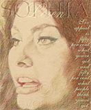 A portrait of Sophia Loren by artist Trevor Heath